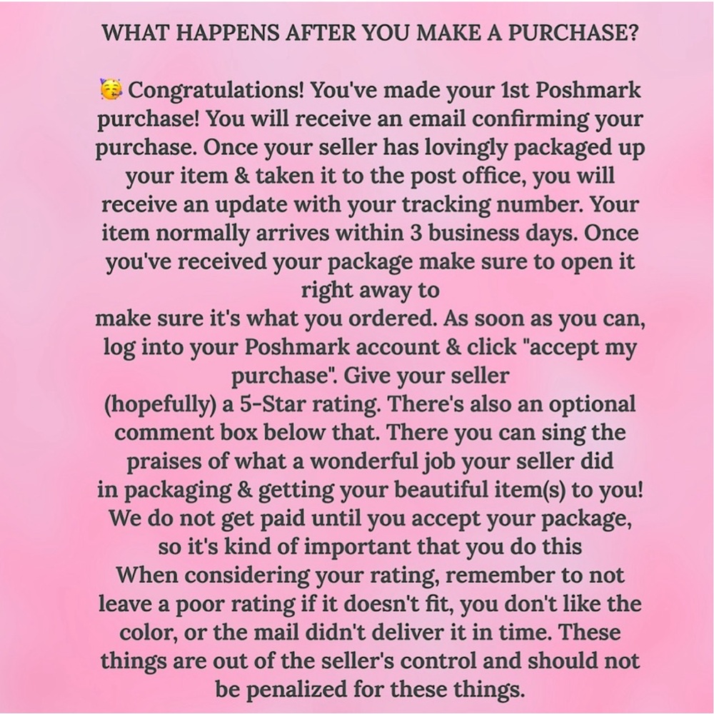 A GREAT MUST READ - A POSHMARK GUIDE FOR ALL SHOPPERS - Picture 5 of 6